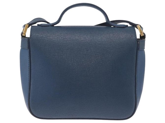 FENDI Hand Bag Leather 2way Blue Gold Tone 8M0321 Auth BA16869 - Jerrillo - vista 2