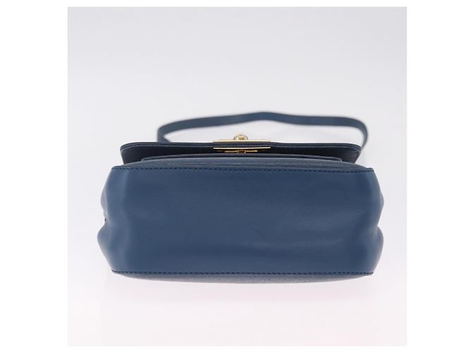 FENDI Hand Bag Leather 2way Blue Gold Tone 8M0321 Auth BA16869 - Jerrillo - vista 5