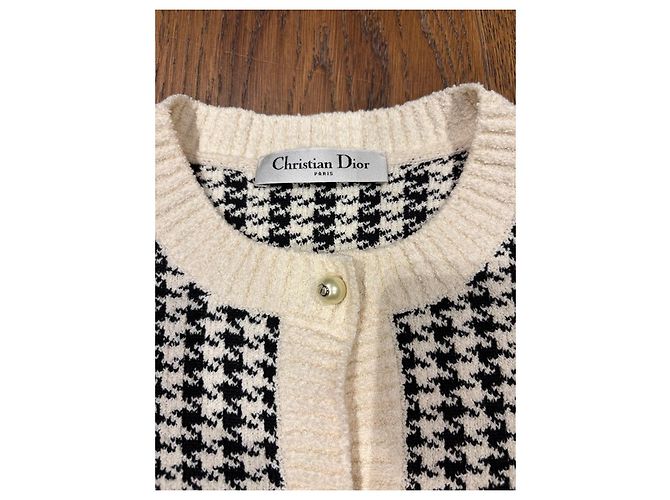 Christian Dior Strick-Cardigan Hahnentritt - Ansicht 3