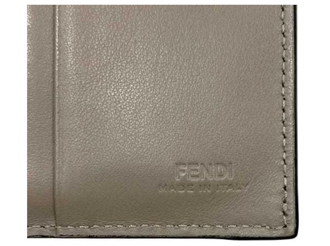 Fendi By The Way Bi-fold Geldbörse Beige Leder - Ansicht 5
