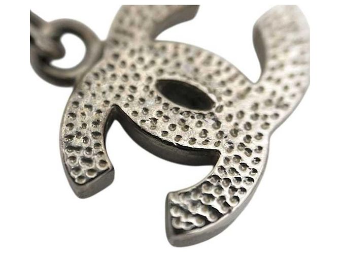 Colar Chanel Prateado com Strass - vista 9
