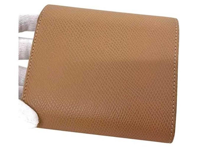 Céline Cartera Trifold Celine de piel beige - vista 10