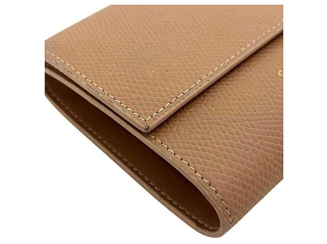 Céline Cartera Trifold Celine de piel beige - vista 6
