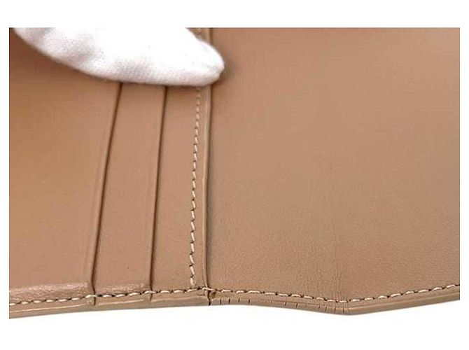 Céline Cartera Trifold Celine de piel beige - vista 8