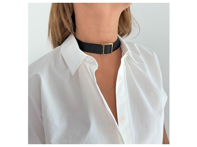 Van Cleef & Arpels Frivole Choker in Raso Nero - vista 9