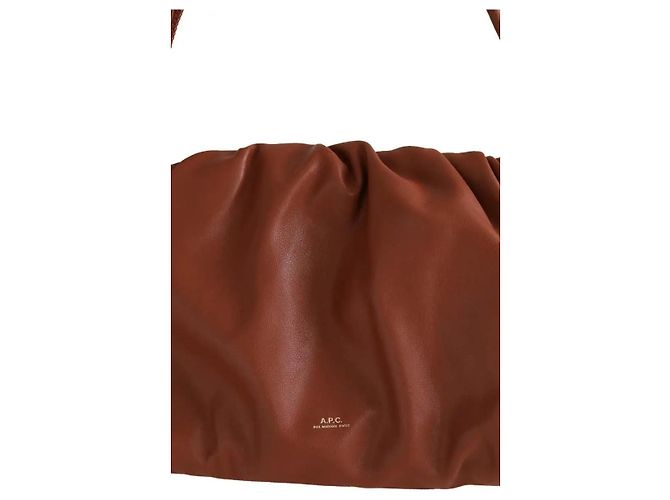 Borsa a mano Ninon in pelle marrone Apc - vista 3