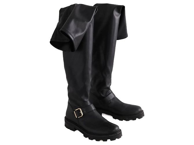 Jimmy Choo Botas mosqueteras negras - vista 3