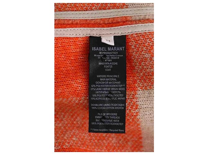 Abrigo naranja Isabel Marant - vista 6