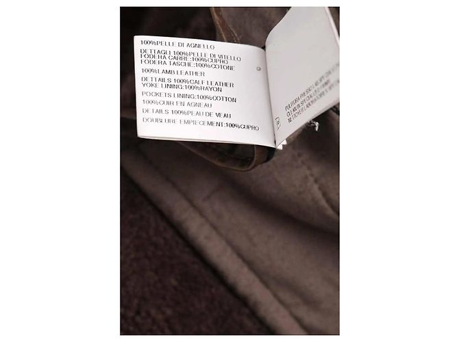Veste Rick Owens en daim noir - vue 6