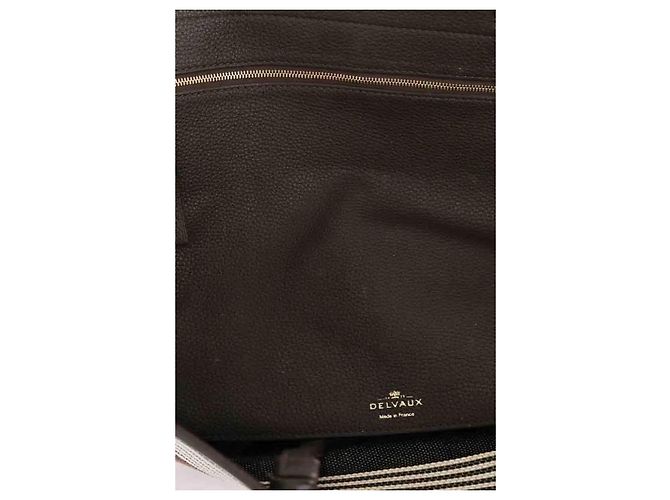 Delvaux Borsa da spiaggia D to D marrone - vista 5