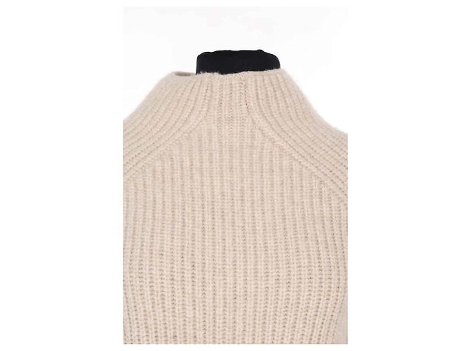 Jersey Céline de lana ecru - vista 2
