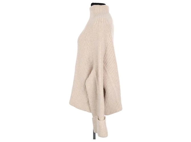 Jersey Céline de lana ecru - vista 3