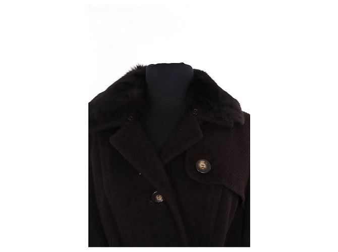 Gerard Darel Cappotto in lana Angora marrone - vista 2
