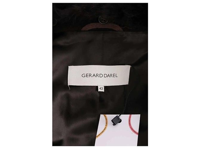 Gerard Darel Cappotto in lana Angora marrone - vista 5