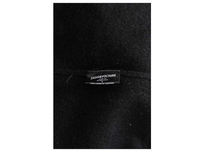 Zadig & Voltaire Kaschmir Pullover mit V-Ausschnitt Schwarz - Ansicht 6