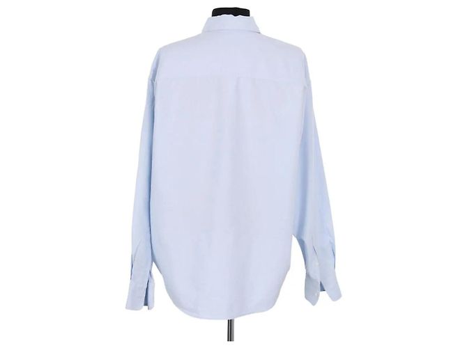 Camisa Ami de algodón azul XXS - vista 4