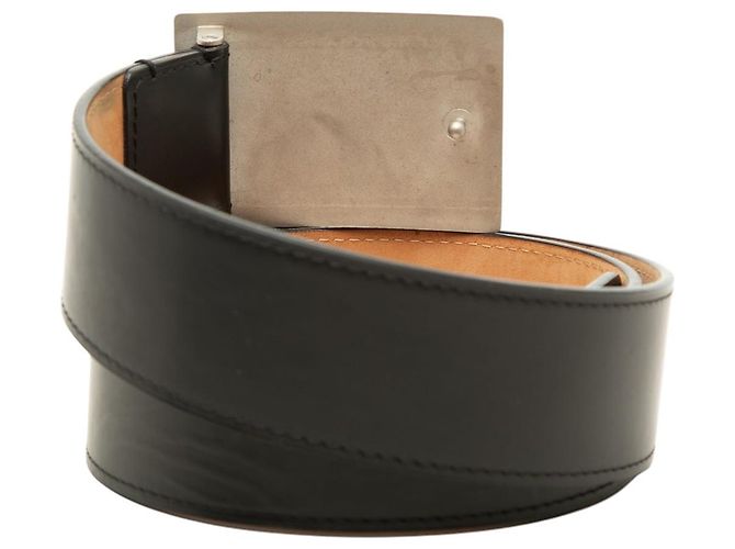 Louis Vuitton Travelling Requisites Gürtel aus schwarzem Leder - Ansicht 3
