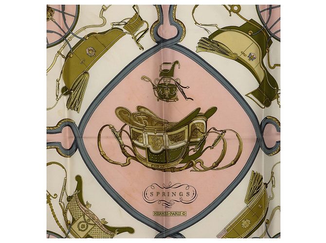 Hermès Springs Seidentuch Rosa 90 Scarves - Ansicht 2