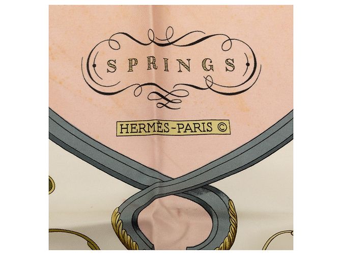 Hermès Springs Seidentuch Rosa 90 Scarves - Ansicht 4