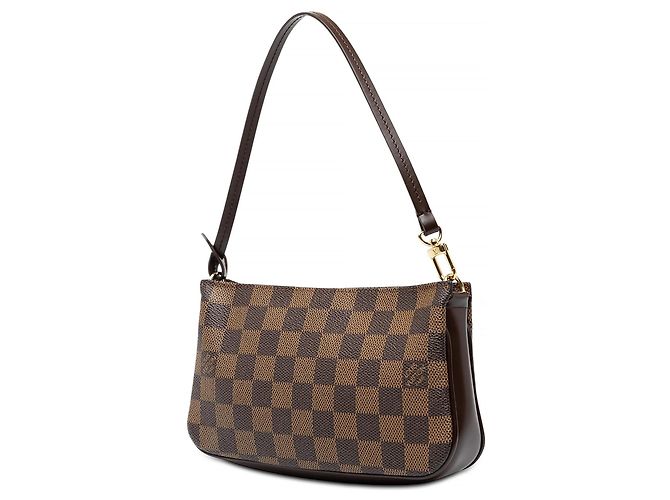 Sac à épaule Louis Vuitton Damier Ebene Navona Marron - vue 2