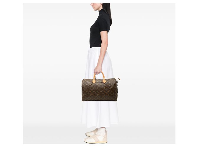 Borsa Boston Louis Vuitton Monogram Speedy 40 Marrone - vista 6