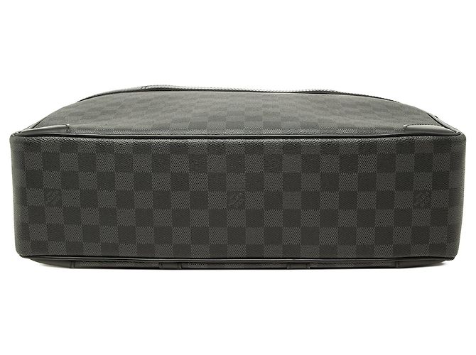 Black Louis Vuitton Damier Graphite Porte Documents Voyage GM Business Bag - view 3