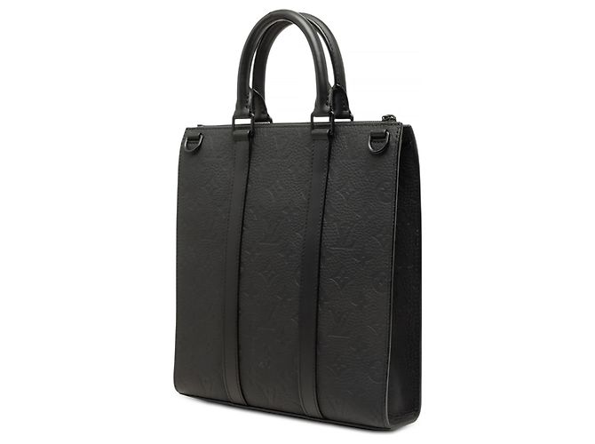 Borsa Sac Plat Cross Satchel Louis Vuitton Monogram Taurillon Nera - vista 2