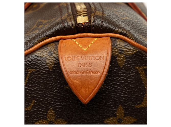 Borsa Boston Louis Vuitton Monogram Speedy 30 Marrone - vista 5