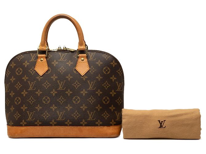 Borsa Louis Vuitton Monogram Alma PM Marrone - vista 9