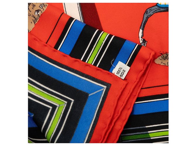 Pañuelo de seda Multi Hermès Couvertures et Tenues de Jour 90 - vista 3