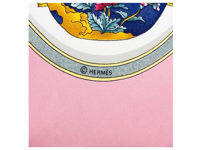 Pañuelo de seda Hermès Qu Importe Le Flacon 90 Blanco - vista 3