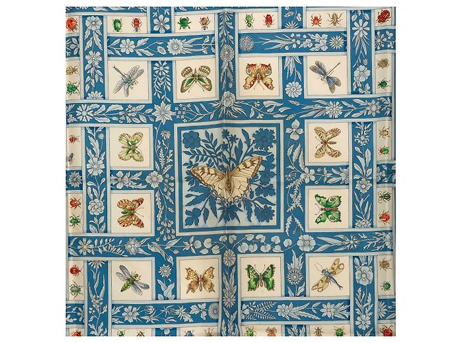 Hermès Les Joyaux De L'Été Seidentuch blau 90 Scarves - Ansicht 2