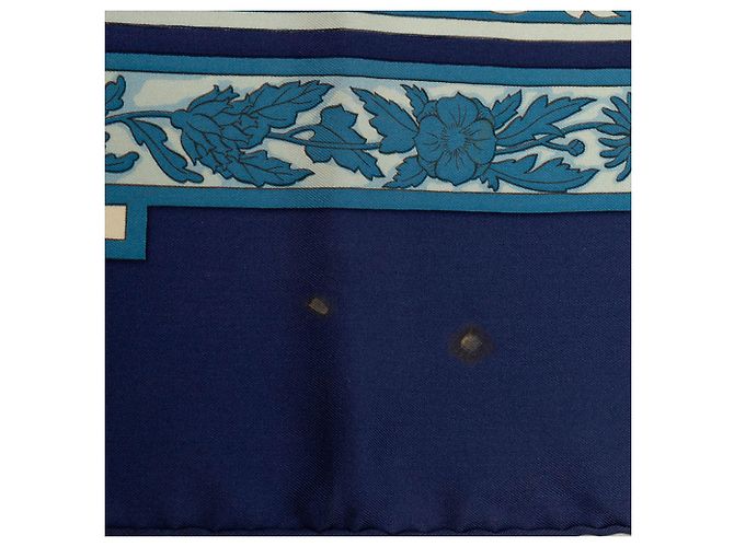 Hermès Les Joyaux De L'Été Seidentuch blau 90 Scarves - Ansicht 7