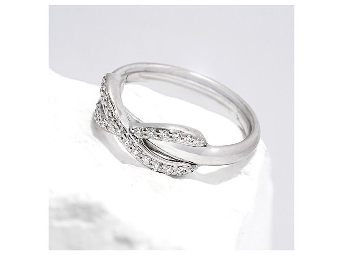 Tiffany & Co Tiffany Co Ring Infinity Weißgold 750/18kt Diamanten 0,5ct Gr 45 Luxus - Ansicht 5