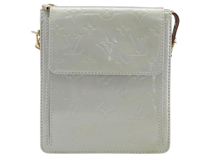 LOUIS VUITTON Monogram Vernis Motto Accessory Pouch Gris M91030 LV Auth 212944V - Jerrillo - view 13