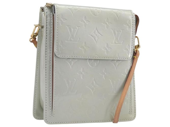 LOUIS VUITTON Monogram Vernis Motto Accessory Pouch Gris M91030 LV Auth 212944V - Jerrillo - view 2