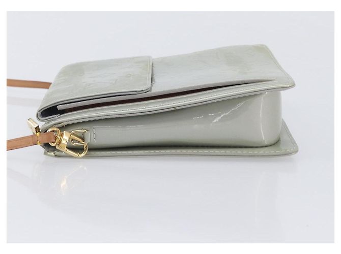 LOUIS VUITTON Monogram Vernis Motto Accessory Pouch Gris M91030 LV Auth 212944V - Jerrillo - view 4