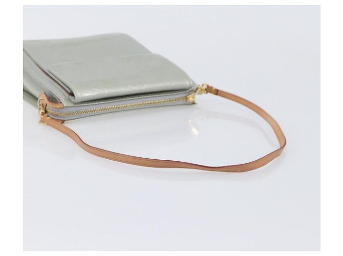 LOUIS VUITTON Monogram Vernis Motto Accessory Pouch Gris M91030 LV Auth 212944V - Jerrillo - view 6