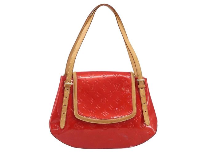 LOUIS VUITTON Monogram Vernis Biscayne Bay GM Bag Red M91287 LV Auth ti4051 - Jerrillo - vista 13