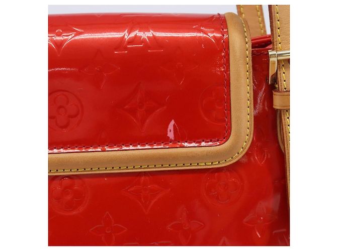 LOUIS VUITTON Monogram Vernis Biscayne Bay GM Bag Red M91287 LV Auth ti4051 - Jerrillo - vista 3