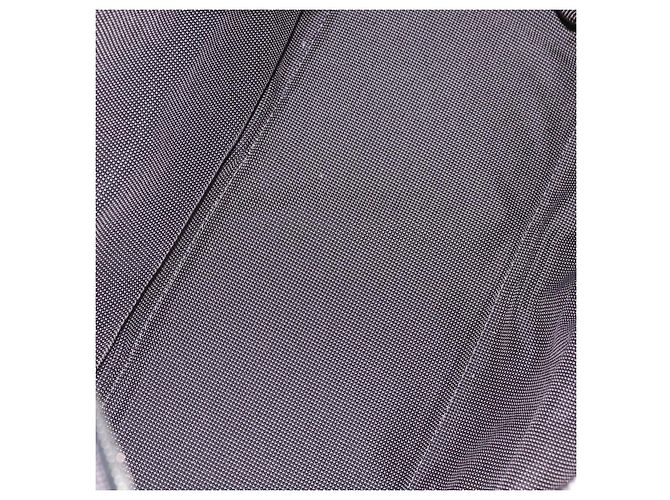 Hermès HERMES Her Line GM Hand Bag Canvas Gray Silver Auth 213342A - Jerrillo - vue 11