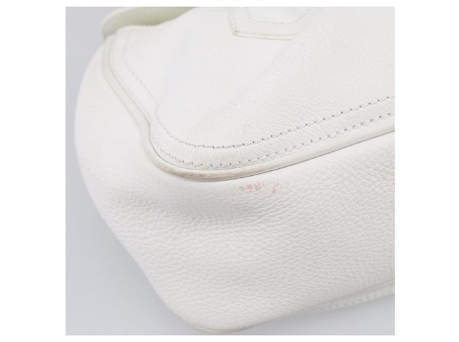 Céline CELINE Hand Bag Leather White Gold Tone Auth ep16986A - Jerrillo - vista 16