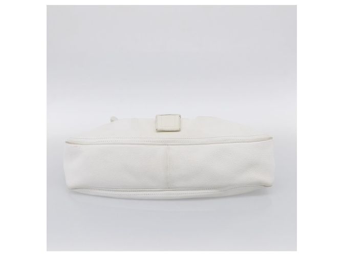 Céline CELINE Hand Bag Leather White Gold Tone Auth ep16986A - Jerrillo - vista 5