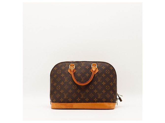 Bolsa Louis Vuitton Monogram Alma PM em canvas e couro marrom - vista 3