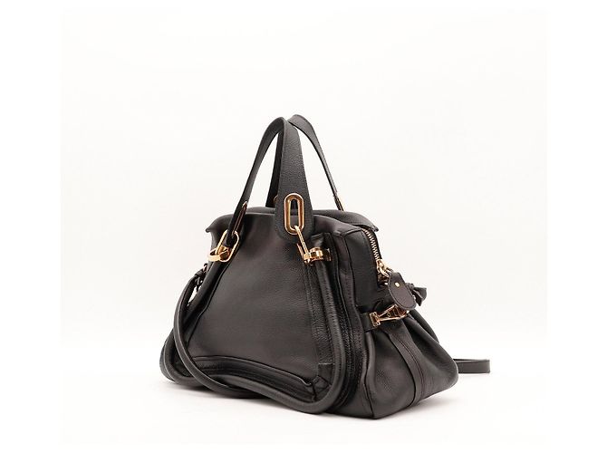 Chloé Borsa Satchel Paddington Chloe in pelle nera - vista 4