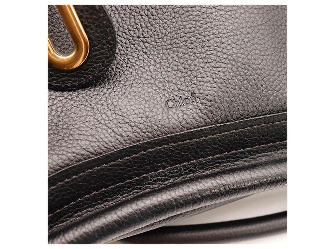 Chloé Borsa Satchel Paddington Chloe in pelle nera - vista 7