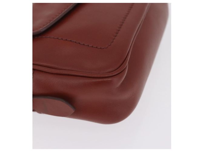 Miu Miu Sac à épaule à chaîne en cuir marron doré Auth 210262A - Jerrillo - vue 9