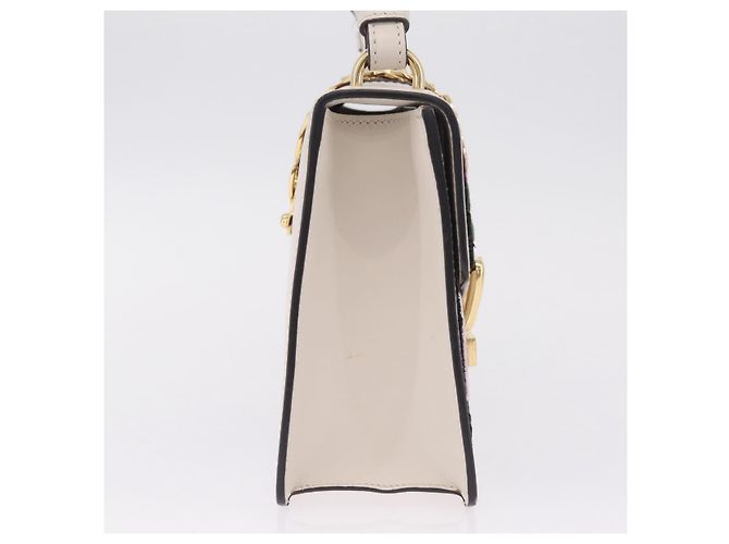 GUCCI Silvi Shoulder Bag Leather White Gold Tone 421882 Auth bs37879A - Jerrillo - vista 4