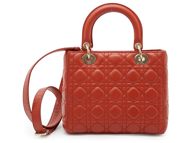 Lady Dior Medium Cannage Lambskin - vista 2