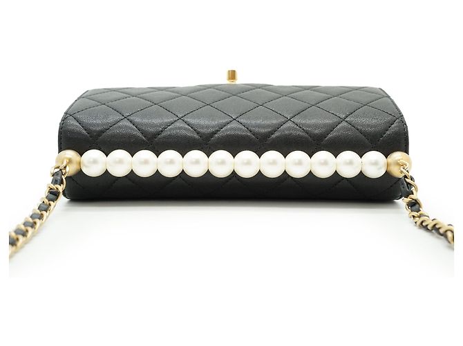 Chanel Lambskin Matelasse Chic Pearls Small Flap Bag - view 10